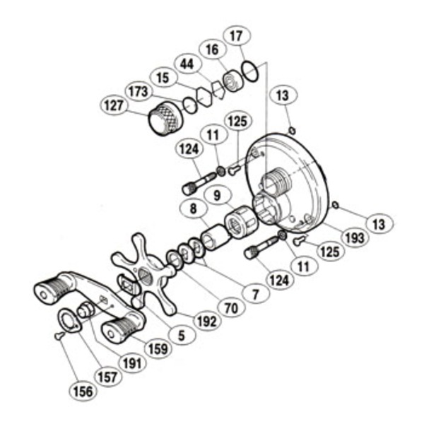 シマノ(SHIMANO) パーツ:カルカッタ 101XT ベアリング抜ケ止メ No044 01263