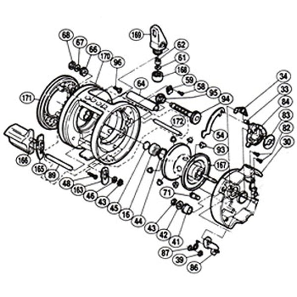 シマノ(SHIMANO) パーツ:カルカッタ 200XT ブレーキカラー グレー No093 01020 遠心ブレーキ用その他パーツ