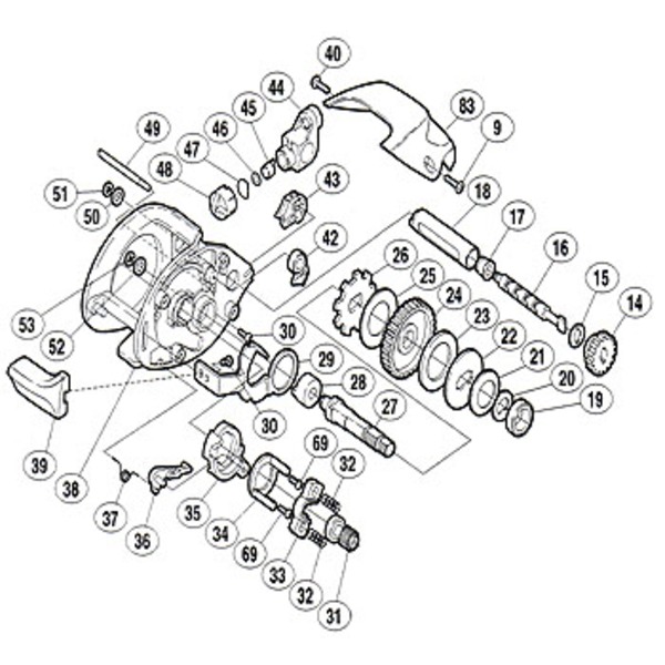 シマノ(SHIMANO) パーツ:05 バスライズ E形止メ輪2 No051 01883 マグブレーキ用その他パーツ