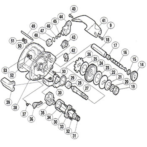 シマノ(SHIMANO) パーツ:バスライズ クロスギヤ軸座金 B No050 01168 マグブレーキ用その他パーツ