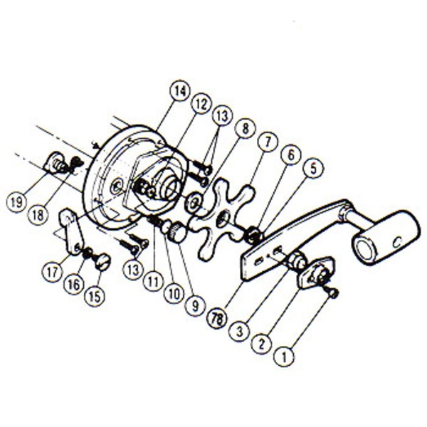 シマノ(SHIMANO) パーツ:チタノス・タナトル石鯛 GT-3000 スプールドラグツマミ(部品No.009)  00478｜アウトドア用品・釣り具通販はナチュラム