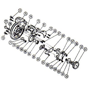 シマノ(SHIMANO) パーツ:チタノス・タナトル石鯛 GT-3000 カウンター組(部品No.073)  00478｜アウトドア用品・釣り具通販はナチュラム