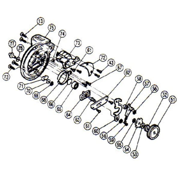 シマノ(SHIMANO) パーツ:チタノス･タナトル石鯛 GT-3000 カウンター組(部品No.073) 00478