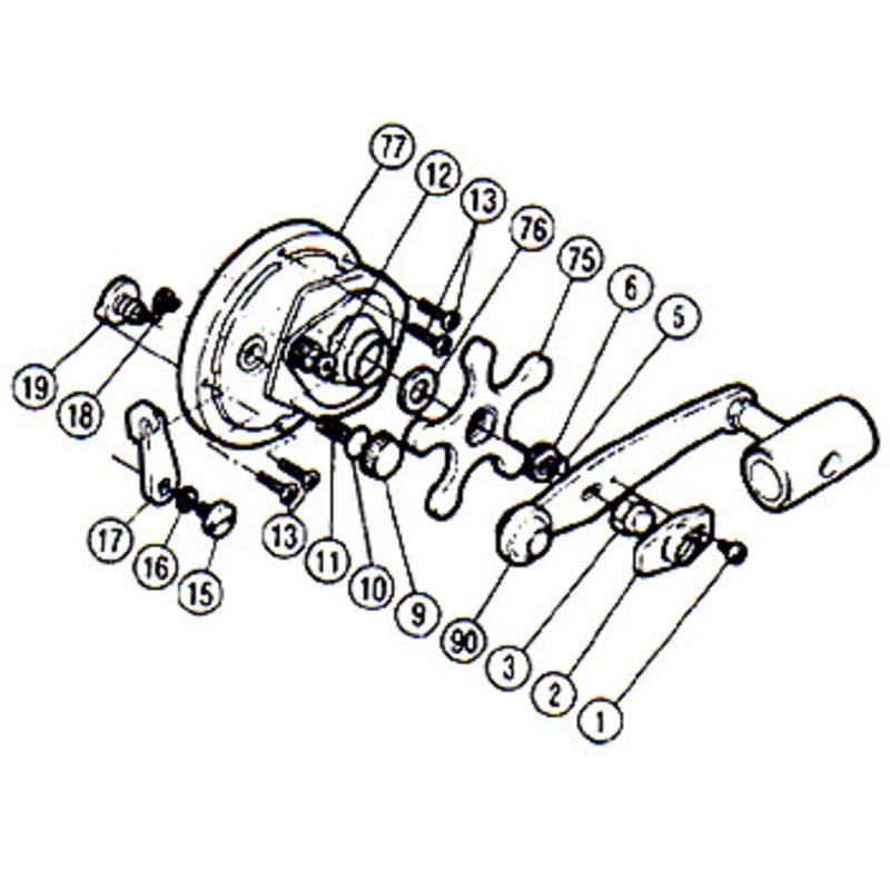 シマノ(SHIMANO) パーツ:チタノス・タナトル石鯛 GT-4000 メインギヤ軸座金(部品No.045)  00479｜アウトドア用品・釣り具通販はナチュラム