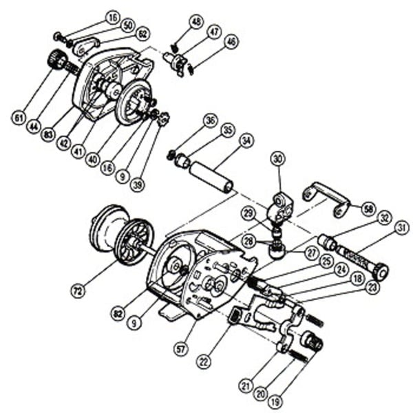 シマノ(SHIMANO) パーツ:NEW チタノス チヌスペシャル 500 クラッチヨークバネ(部品No.020) 01165