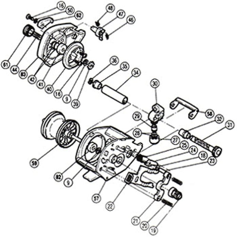 シマノ(SHIMANO) パーツ:NEW チタノス チヌスペシャル 1000 スプールドラグツマミ(部品No.061)  01166｜アウトドア用品・釣り具通販はナチュラム