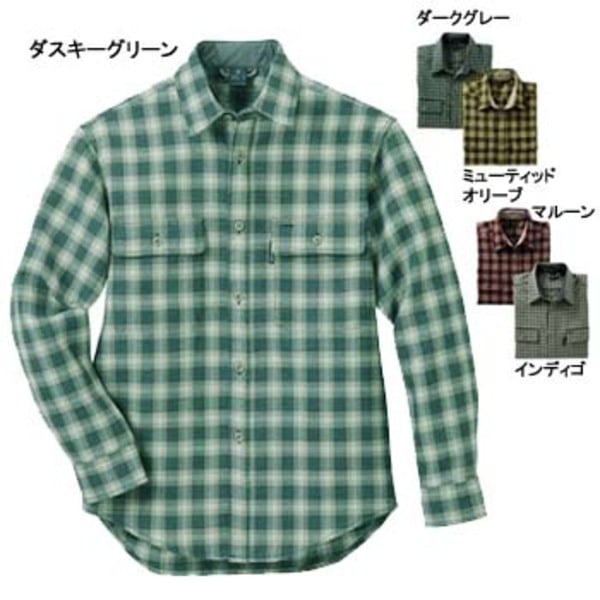 モンベル　ウールシャツ　Lサイズ　グリーン　緑