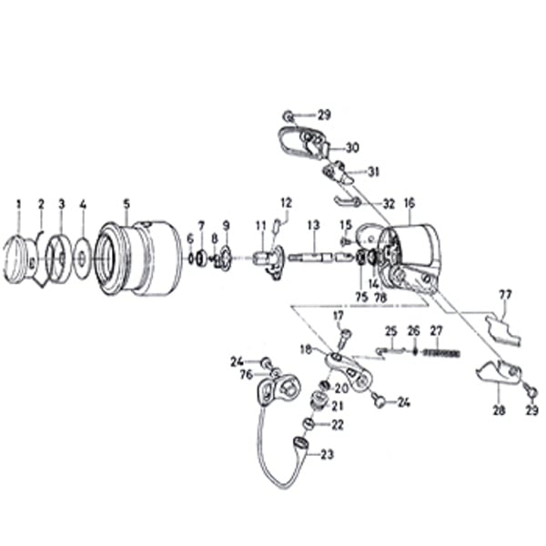 ダイワ(Daiwa) パーツ:TD-Z 2506C タイプRプラス ラインローラー/フロロ シルバー No021  179:101｜アウトドア用品・釣り具通販はナチュラム