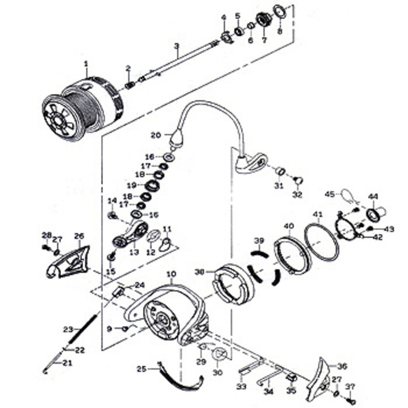 ダイワ(Daiwa) パーツ:06トーナメントISO Z2500LB メタルストッパーSP No045  133:608｜アウトドア用品・釣り具通販はナチュラム