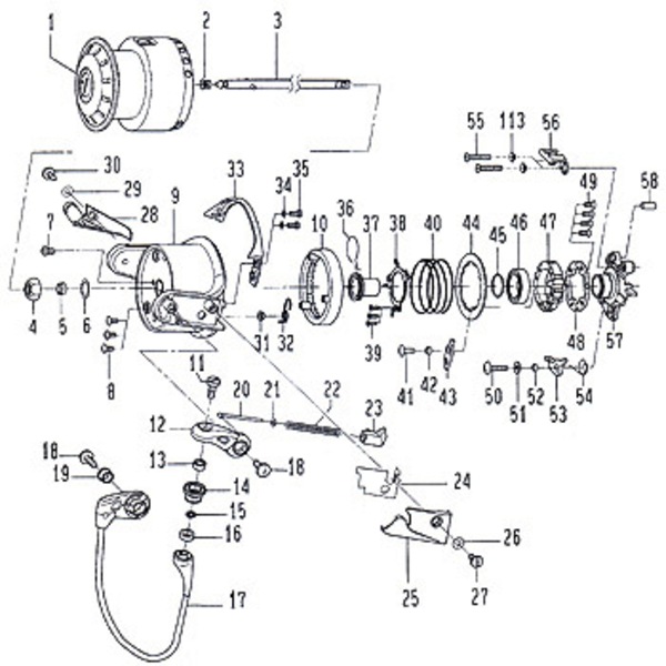 ダイワ(Daiwa) パーツ:トーナメント-ISO Z2000LB ベール No017 164:677｜アウトドア用品・釣り具通販はナチュラム