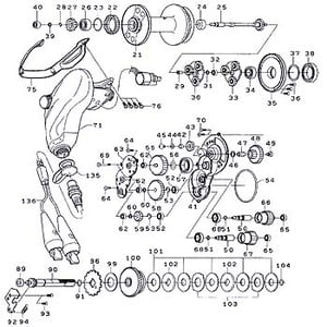 ダイワ(Daiwa) パーツ:シーボーグ 500MT ICモジュールカバーSC(部品No.076)  10A:679｜アウトドア用品・釣り具通販はナチュラム