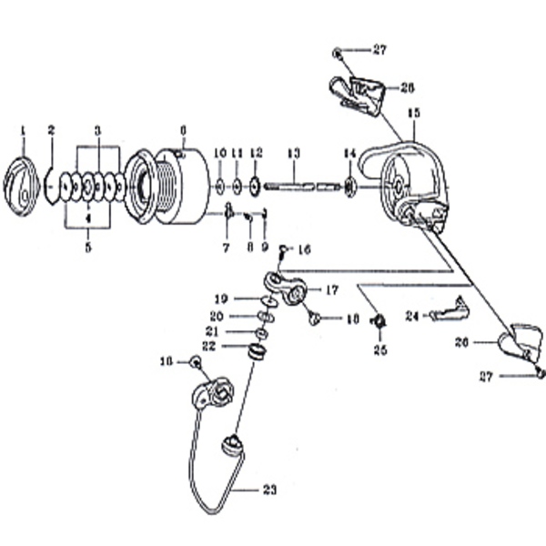 ダイワ Daiwa パーツ スプリンター Hg1500 糸付 アームレバーsp No025 133 512 アウトドア用品 釣り具通販はナチュラム