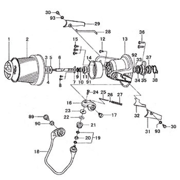 ダイワ(Daiwa) パーツ:トーナメントサーフ Z45C標準 メインシャフトベアリングパッキン No009  185:082｜アウトドア用品・釣り具通販はナチュラム