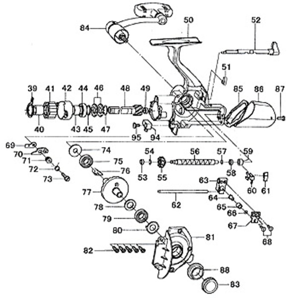 ダイワ(Daiwa) パーツ:トーナメントサーフベーシア 45C標準 ボデイ ...