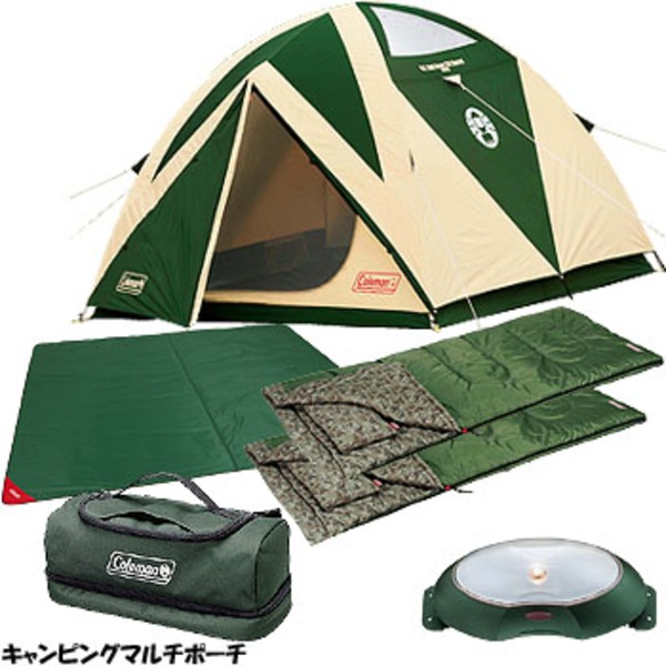 Coleman(コールマン) BCテントセット(BC TENT SET)+【キャンピングマルチポーチ】 170TA0350D ファミリードームテント