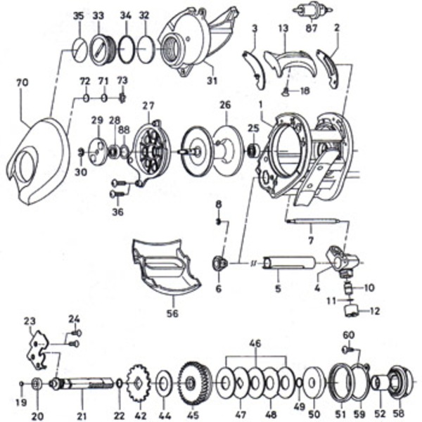 ダイワ(Daiwa) パーツ:ハイパータナセンサー 250F インプットローラー No087 199:593｜アウトドア用品・釣り具通販はナチュラム