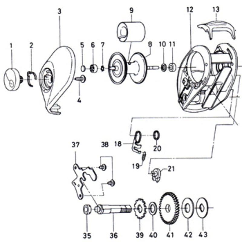 ダイワ(Daiwa) パーツ:スーパーダイナミック S150早技 クラッチレバー No013 198:048｜アウトドア用品・釣り具通販はナチュラム