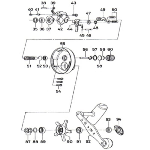 ダイワ(Daiwa) パーツ:ミリオネア CVX300 クラッチカムピン No038 156:105｜アウトドア用品・釣り具通販はナチュラム