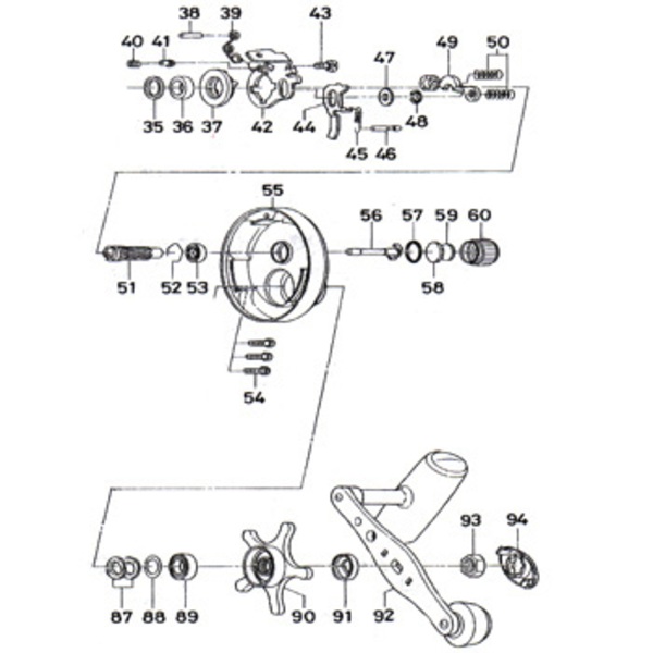 ダイワ(Daiwa) パーツ:ミリオネア CVX300 クラッチカムプレートピンSP No040 133:568｜アウトドア用品・釣り具通販はナチュラム