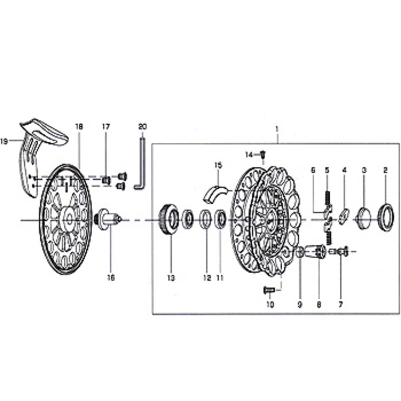 ダイワ(Daiwa) BJ85 パーツ:ハンドルノブ(部品No.008) 1H1:335｜アウトドア用品・釣り具通販はナチュラム