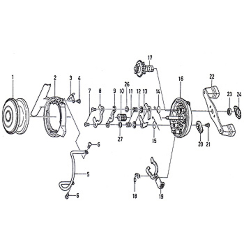 ダイワ(Daiwa) パーツ:バイキング 筏44 スプール(部品No.001) 130:088｜アウトドア用品・釣り具通販はナチュラム