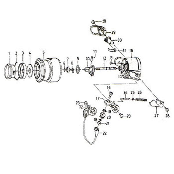 ダイワ(Daiwa) パーツ:シルバークリーク･S2004C スプールメタルピン No011 156:109 1000～2500番用その他パーツ