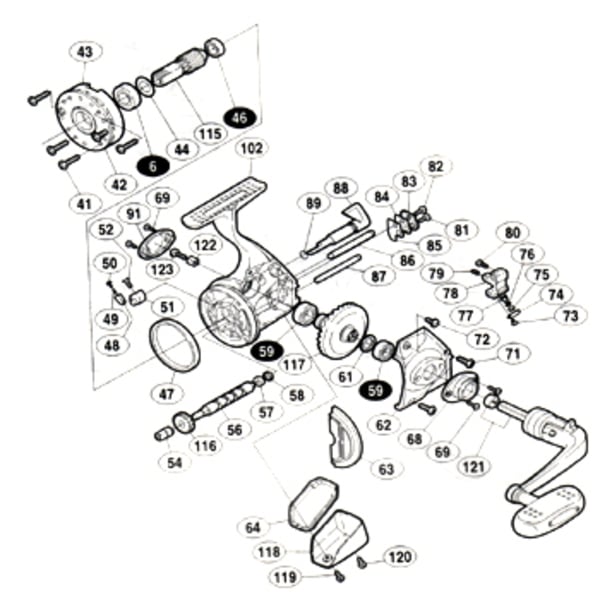 シマノ(SHIMANO) パーツ:98ツインパワー6000 フリクションリング No47 01352｜アウトドア用品・釣り具通販はナチュラム