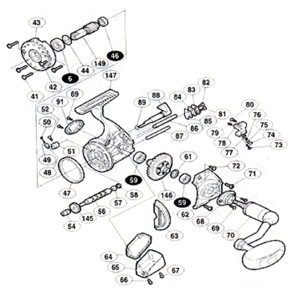 シマノ(SHIMANO) パーツ:98ツインパワー8000H フリクションリング No47 01462 6000～20000番用その他パーツ