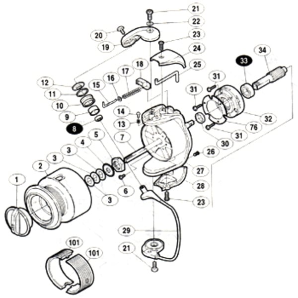 シマノ(SHIMANO) パーツ:センシライトMg2500 エコノマイザー 付属品 No101 01810 1000～2500番用その他パーツ