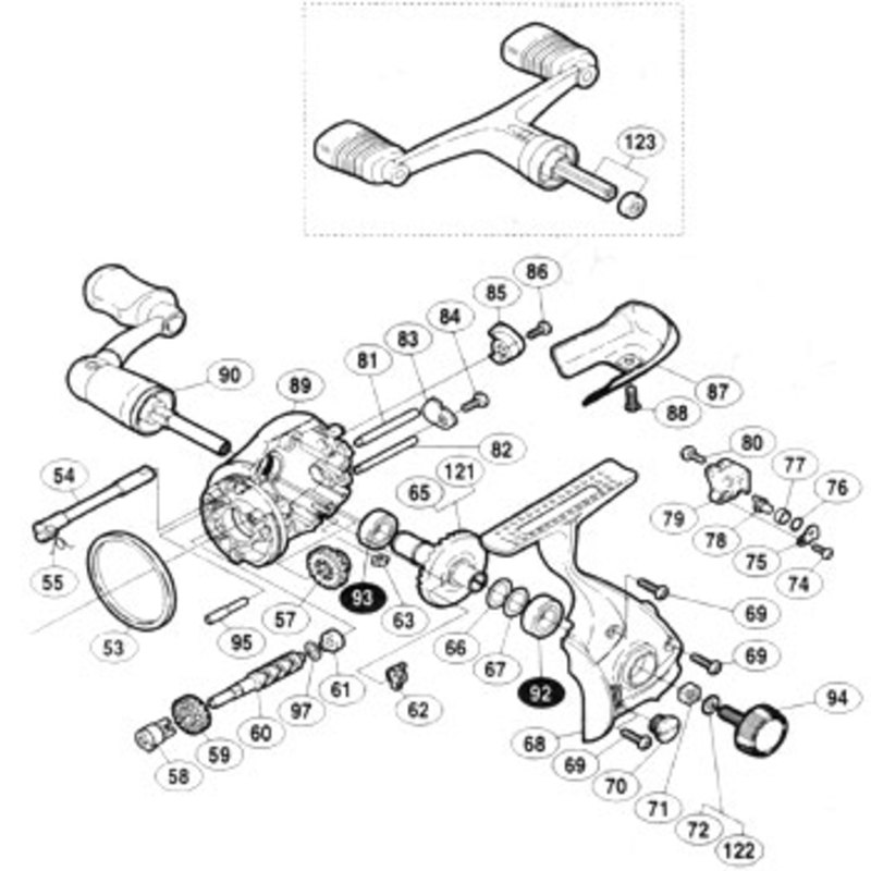 シマノ(SHIMANO) パーツ:02バイオマスター1000 フリクション