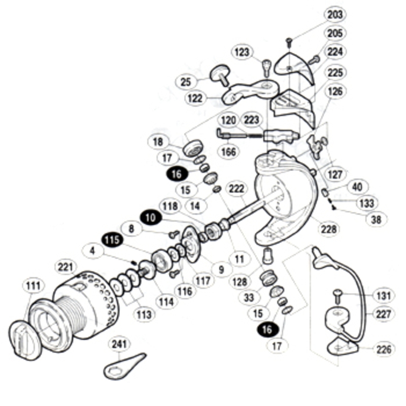 シマノ(SHIMANO) パーツ:98 ステラ 4000H リテイナー固定ボルト No8 01278