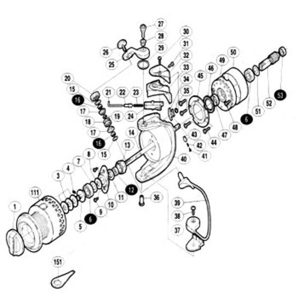 シマノ(SHIMANO) パーツ:98 ステラ 6000H ローラーベアリングカラー No19 01283