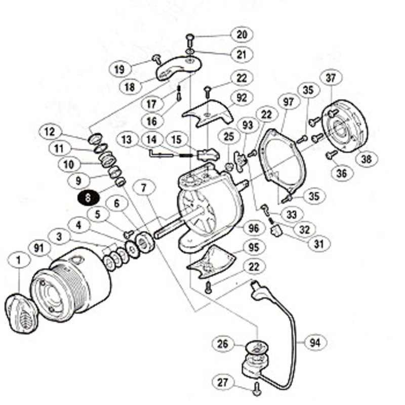 シマノ(SHIMANO) パーツ:00バイオマスター 2500MgSアーム