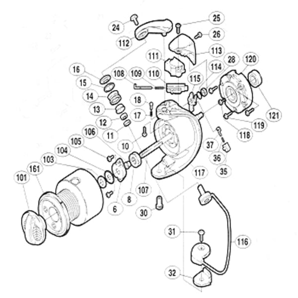 シマノ(SHIMANO) パーツ:98バイオマスター 4000 アームローラー用ベアリング No12 01329｜アウトドア用品・釣り具通販はナチュラム