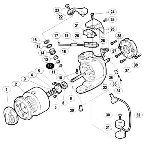 シマノ(SHIMANO) パーツ:98アルテグラ 5000 アームローラー用ベアリング No12 01314