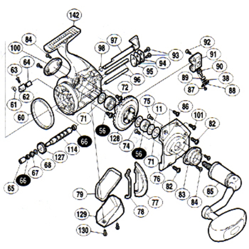 シマノ(SHIMANO) パーツ:99ステラ 16000PG 摺動子 No91 01461｜アウトドア用品・釣り具通販はナチュラム