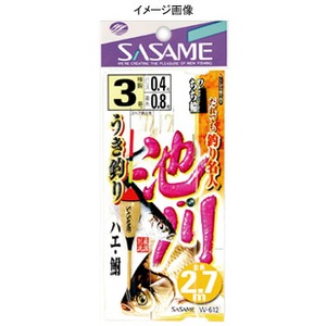 ささめ針(SASAME) 池・川ウキ釣り ２．７ｍ ４号 W-612