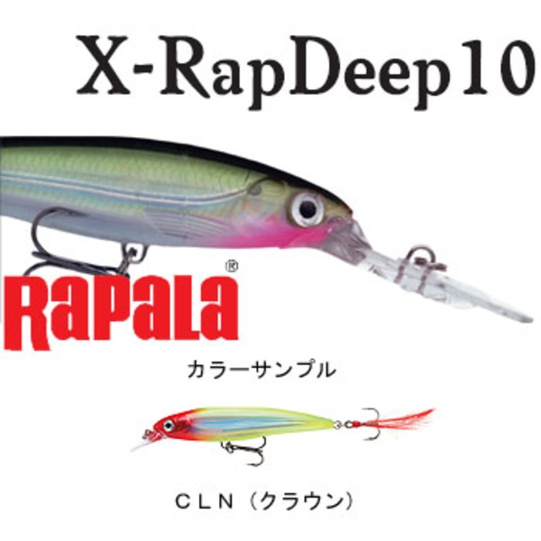 Rapala(ラパラ) X-RAP Deep XRD10 ミノー(リップ付き)