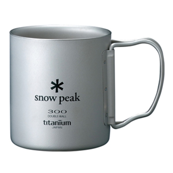 スノーピーク(snow peak) チタンダブルマグ300mlフォールディングハンドル MG-052FH チタン製マグカップ