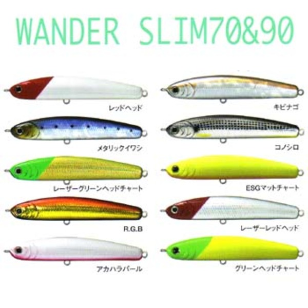 ラッキークラフト(LUCKY CRAFT) WANDER(ワンダー) スリム 03260575 シンキングペンシル