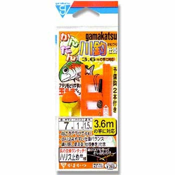 がまかつ(Gamakatsu) かんたん川釣仕掛 3.6m 43684 その他淡水用品