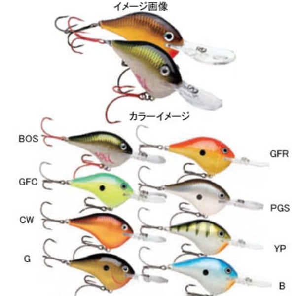 Rapala(ラパラ) Dives-to Sure Set Series DTSS4-GFC クランクベイト