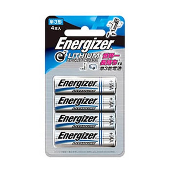 Energizer(エナジャイザー) リチウム乾電池単三 4本入 FR6ELU-4B 電池&ソーラーバッテリー