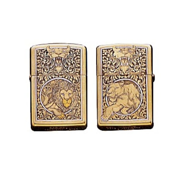 Zippo(ジッポー) ZIPPO バレット・スマイルシリーズ majesticlioningold｜アウトドア用品・釣り具通販はナチュラム