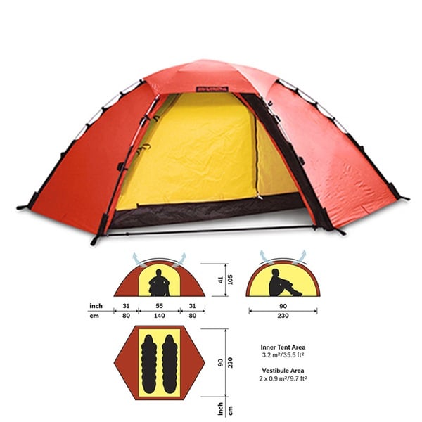 HILLEBERG(ヒルバーグ) スタイカ 12770004004000 アルパインドームテント