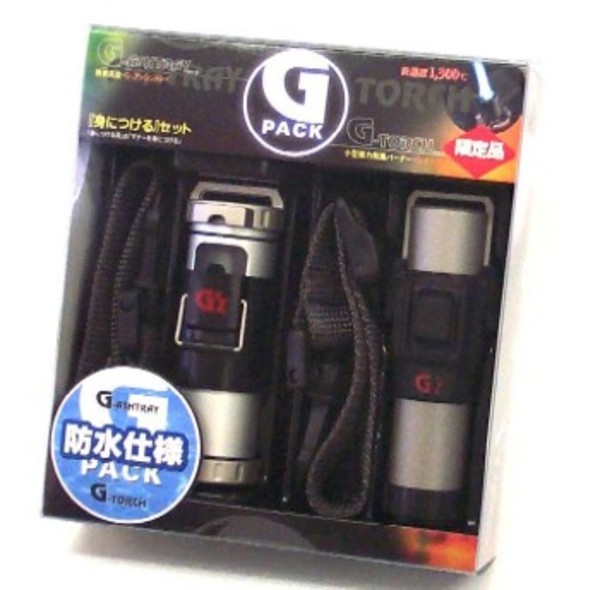 G’z Gトーチ&Gアッシュトレイ(携帯灰皿)GパックSTG‐301 STG-301 ガスライター