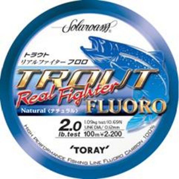 東レモノフィラメント(TORAY) ソラローム トラウトリアルファイターフロロ 100m   トラウト用フロロライン