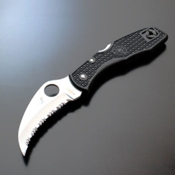 Spyderco(スパイダルコ) タスマンソルト 海星 波刃 C106SBK2 フォールディングナイフ