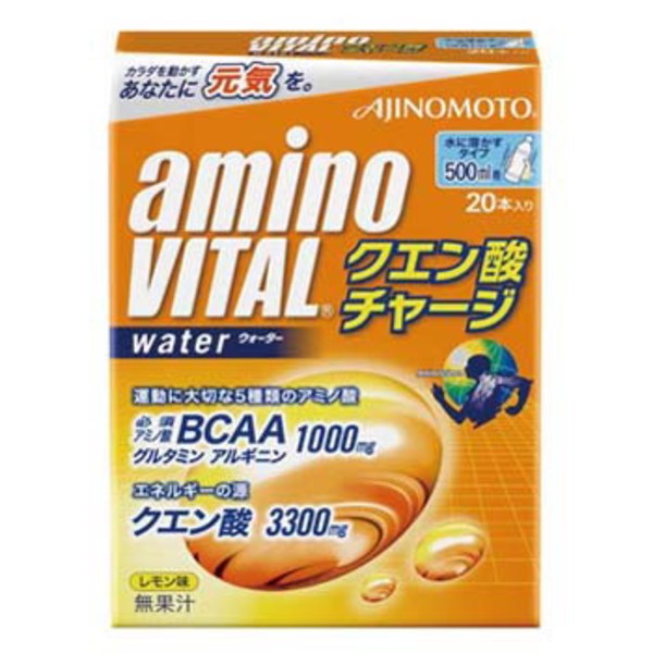 味の素 アミノバイタル クエン酸チャージウォーター 20本入箱 16AM 7060 栄養補給系