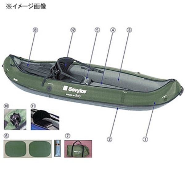 Coleman(コールマン) 【パーツ】 No.7 リオ カヌー用 キャリーバッグ U240GRNP7｜アウトドア用品・釣り具通販はナチュラム